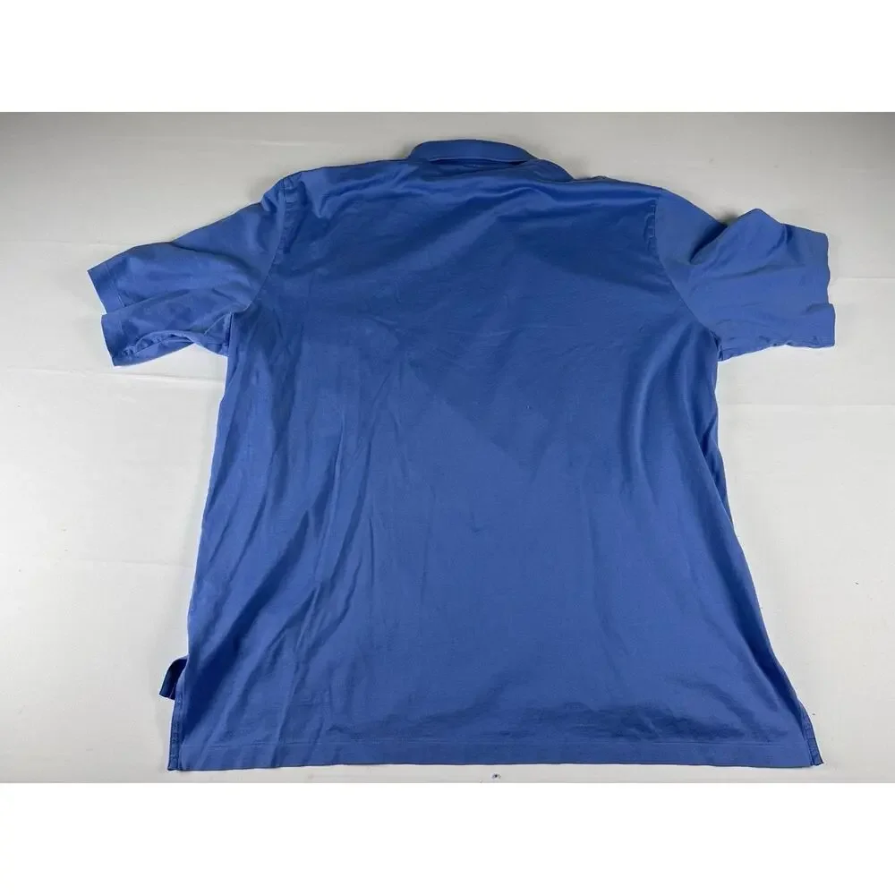 Polo Golf Ralph Lauren Polo Shirt Mens XL Blue Pima Cotton Pony Logo